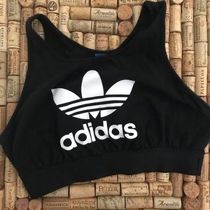 Adidas logo sports bra. Fits size medium/large